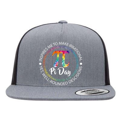 Pi Day Inspired To Make Irrational Choices Flat Bill Trucker Hat