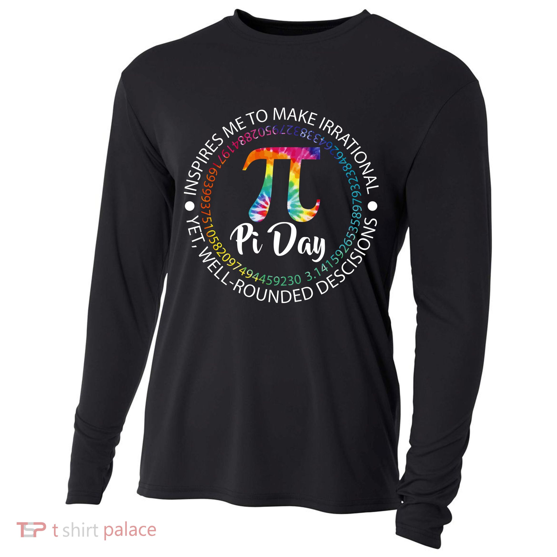 Pi Day Inspired To Make Irrational Choices Cooling Performance Long Sleeve Crew
