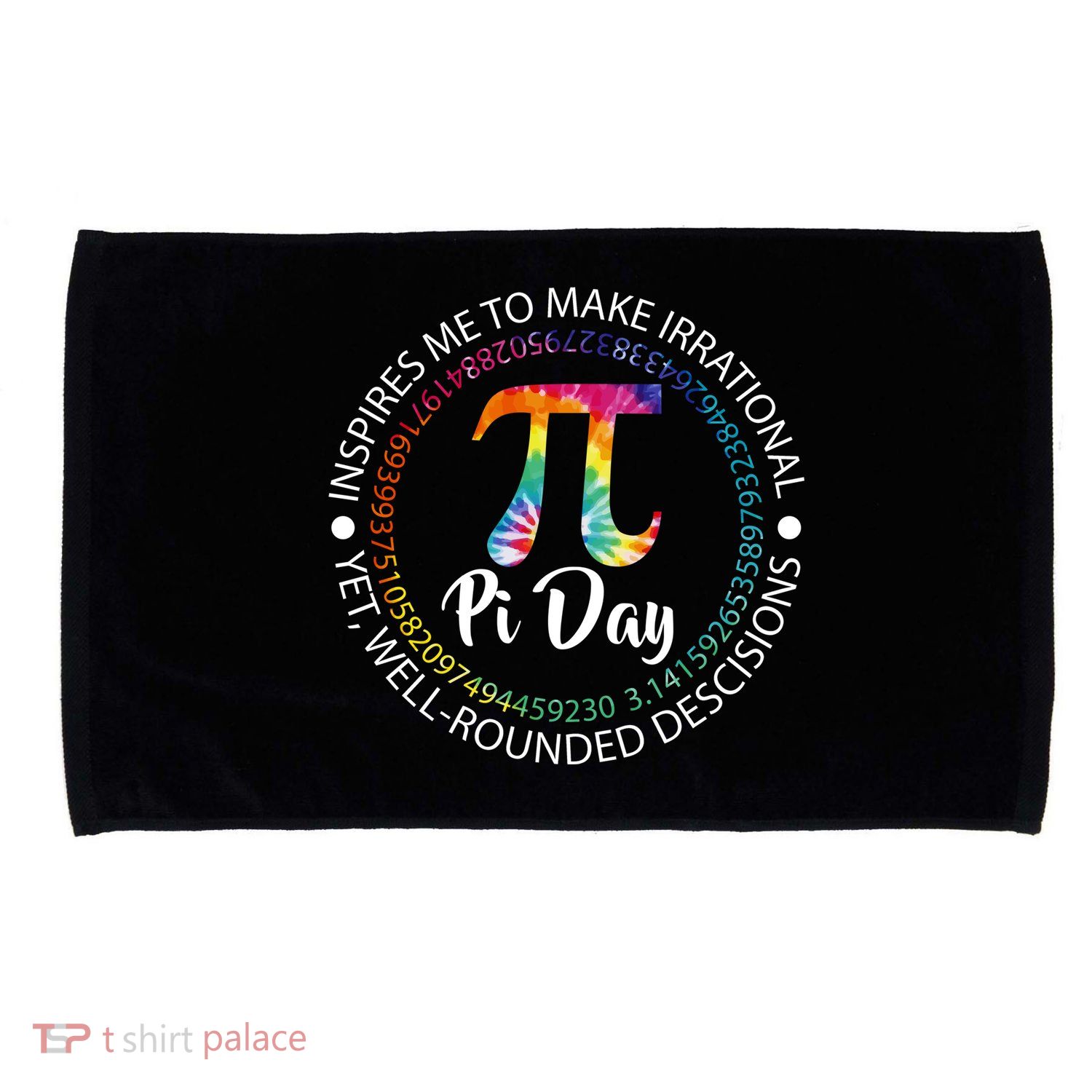 Pi Day Inspired To Make Irrational Choices Microfiber Hand Towel