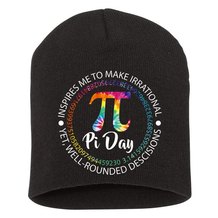 Pi Day Inspired To Make Irrational Choices Short Acrylic Beanie