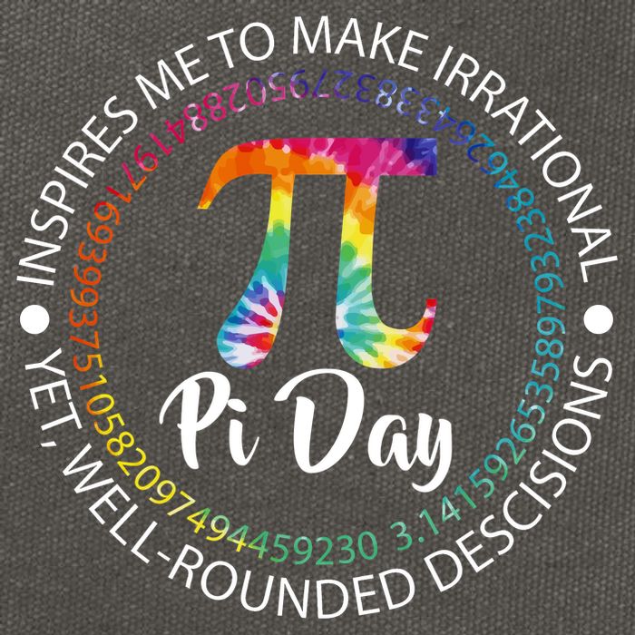 Pi Day Inspired To Make Irrational Choices Cotton Canvas Backpack