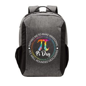 Pi Day Inspired To Make Irrational Choices Vector Backpack