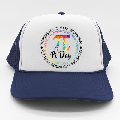 Pi Day Inspired To Make Irrational Choices Trucker Hat