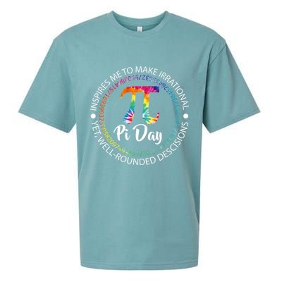 Pi Day Inspired To Make Irrational Choices Sueded Cloud Jersey T-Shirt