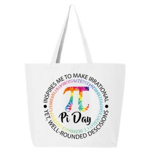 Pi Day Inspired To Make Irrational Choices 25L Jumbo Tote