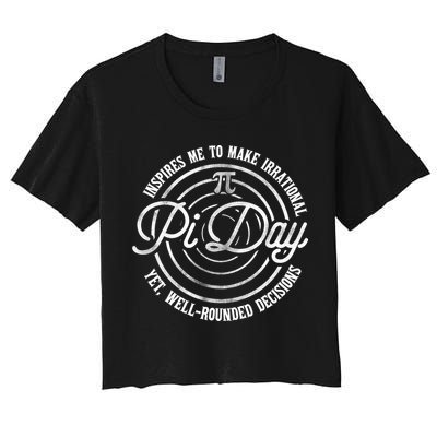 Pi Day Inspires Me To Make Irrational Decisions  Crop Top