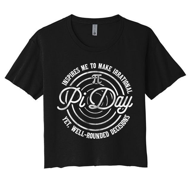 Pi Day Inspires Me To Make Irrational Decisions  Crop Top