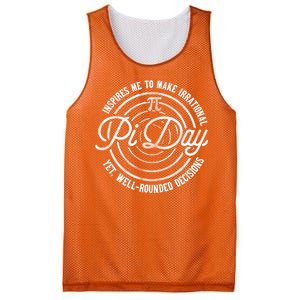 Pi Day Inspires Me To Make Irrational Decisions  Mesh Reversible Basketball Jersey Tank