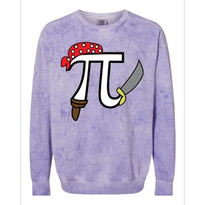 Pi Day Pirate Colorblast Crewneck Sweatshirt