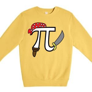 Pi Day Pirate Premium Crewneck Sweatshirt