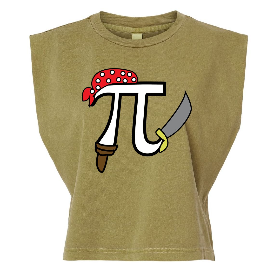 Pi Day Pirate Garment-Dyed Women's Muscle Tee