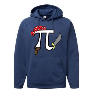 Pi Day Pirate Performance Fleece Hoodie