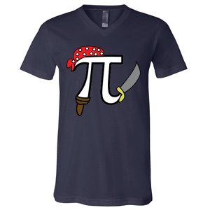 Pi Day Pirate V-Neck T-Shirt