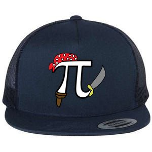 Pi Day Pirate Flat Bill Trucker Hat