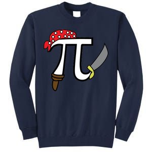 Pi Day Pirate Tall Sweatshirt