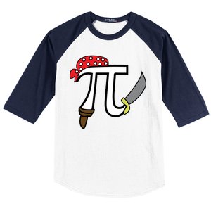 Pi Day Pirate Baseball Sleeve Shirt