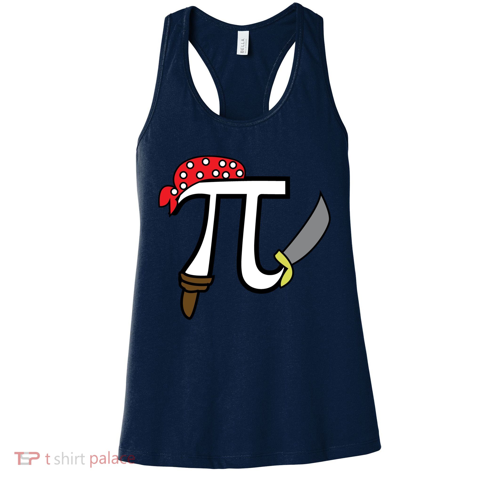 Pi Day Pirate Womens Tank Top