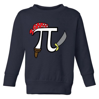 Pi Day Pirate Toddler Sweatshirt