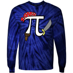 Pi Day Pirate Tie-Dye Long Sleeve Shirt