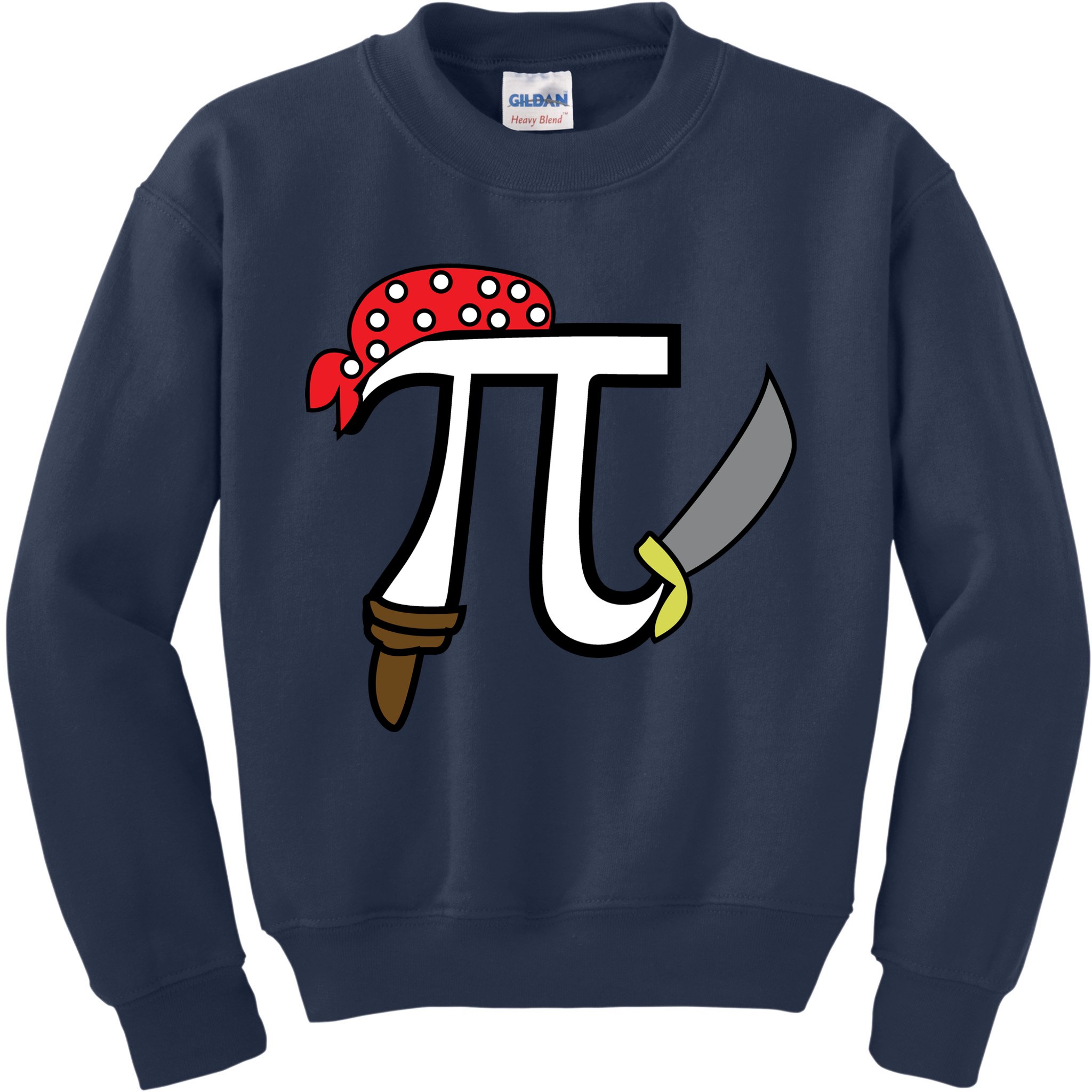 Pi Day Pirate Kids Sweatshirt