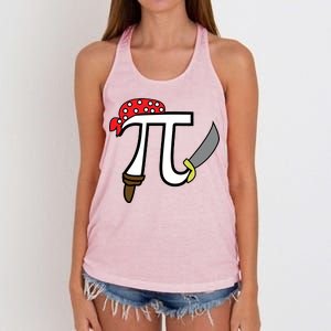 Pi Day Pirate Women's Knotted Racerback Tank