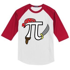 Pi Day Pirate Kids Colorblock Raglan Jersey