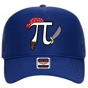 Pi Day Pirate High Crown Mesh Back Trucker Hat