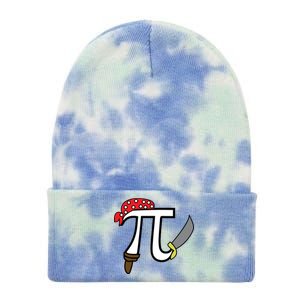 Pi Day Pirate Tie Dye 12in Knit Beanie