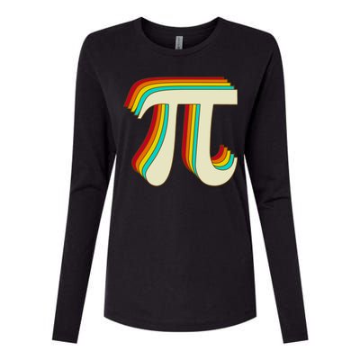 Pi Day Retro Womens Cotton Relaxed Long Sleeve T-Shirt