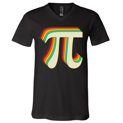 Pi Day Retro V-Neck T-Shirt