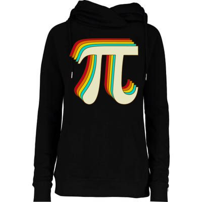 Pi Day Retro Womens Funnel Neck Pullover Hood