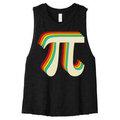 Pi Day Retro Women's Racerback Cropped Tank