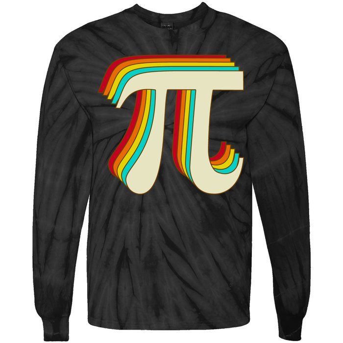 Pi Day Retro Tie-Dye Long Sleeve Shirt