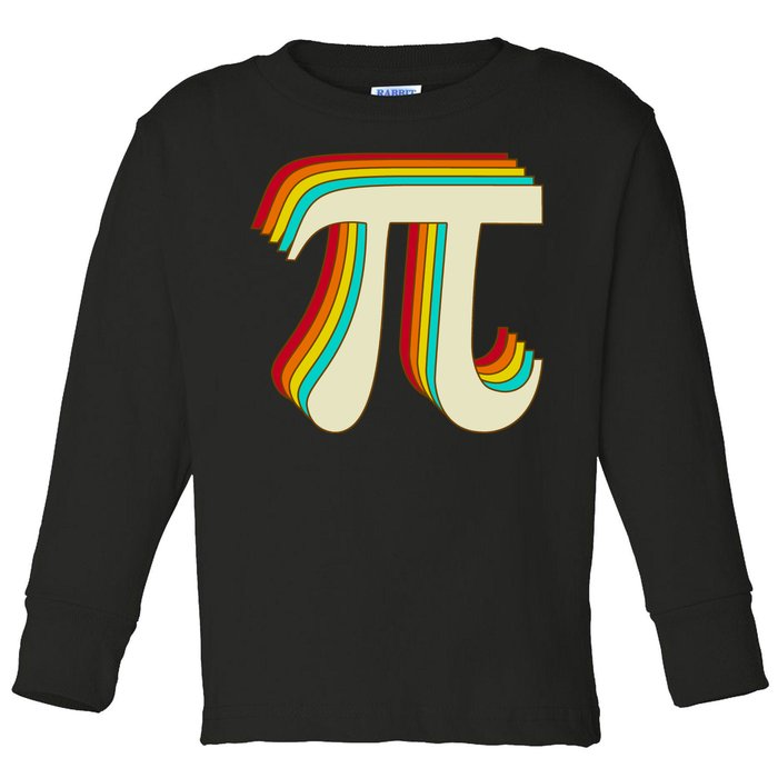 Pi Day Retro Toddler Long Sleeve Shirt