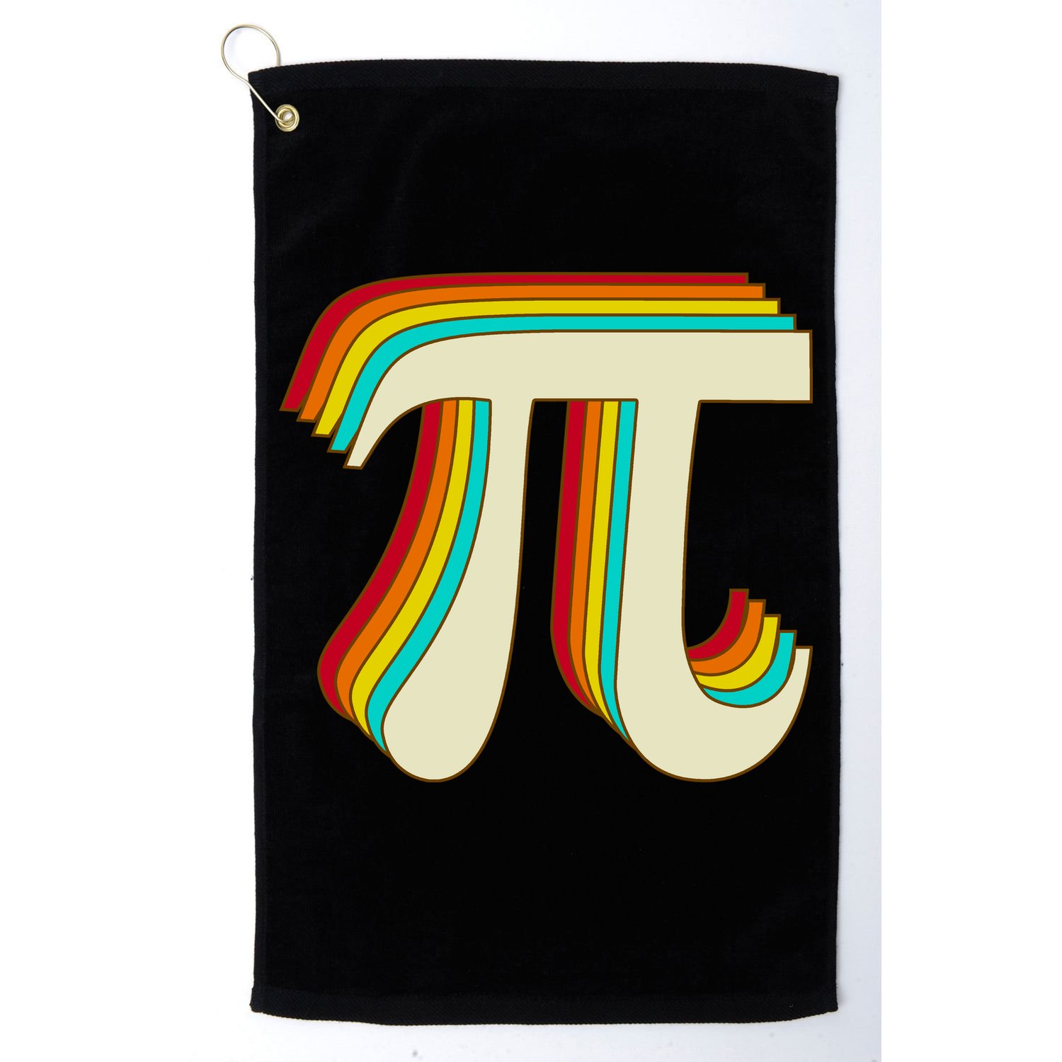 Pi Day Retro Golf Towel
