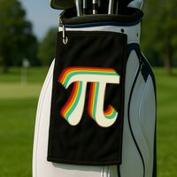Pi Day Retro Golf Towel