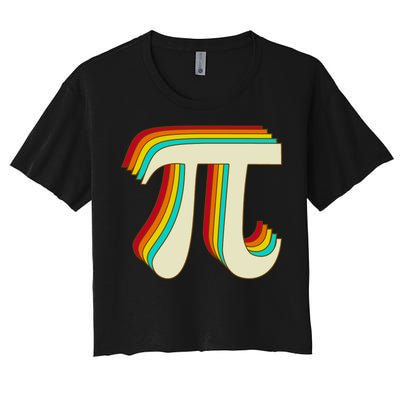 Pi Day Retro Women's Crop Top Tee