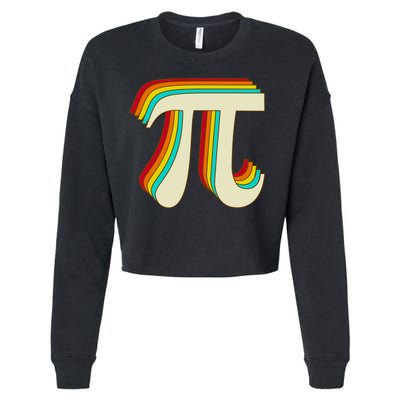Pi Day Retro Cropped Pullover Crew