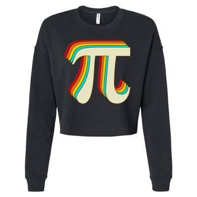 Pi Day Retro Cropped Pullover Crew