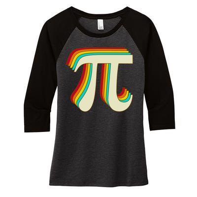 Pi Day Retro Women's Tri-Blend 3/4-Sleeve Raglan Shirt