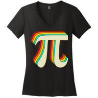 Pi Day Retro Women's V-Neck T-Shirt