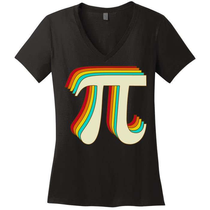 Pi Day Retro Women's V-Neck T-Shirt