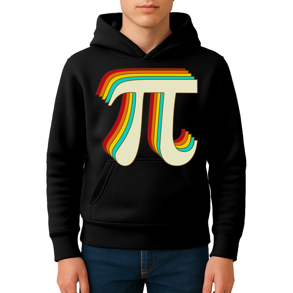 Pi Day Retro Kids Hoodie