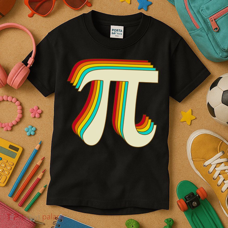 Pi Day Retro Kids T-Shirt