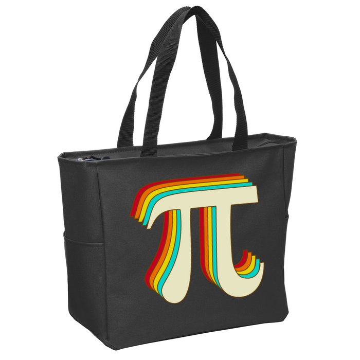 Pi Day Retro Zip Tote Bag