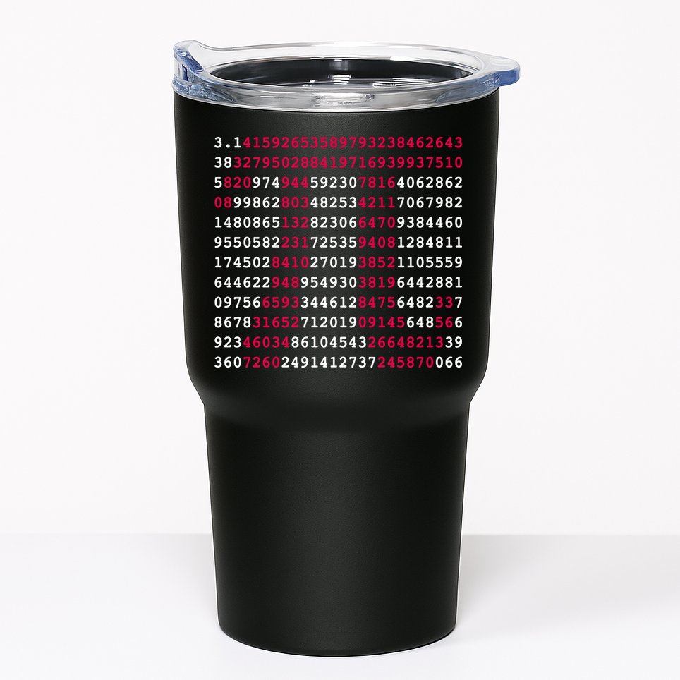 Pi Day Sign Numbers 3.14 Tumbler