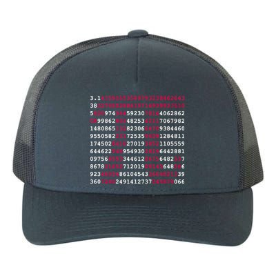 Pi Day Sign Numbers 3.14 Yupoong Adult 5-Panel Trucker Hat