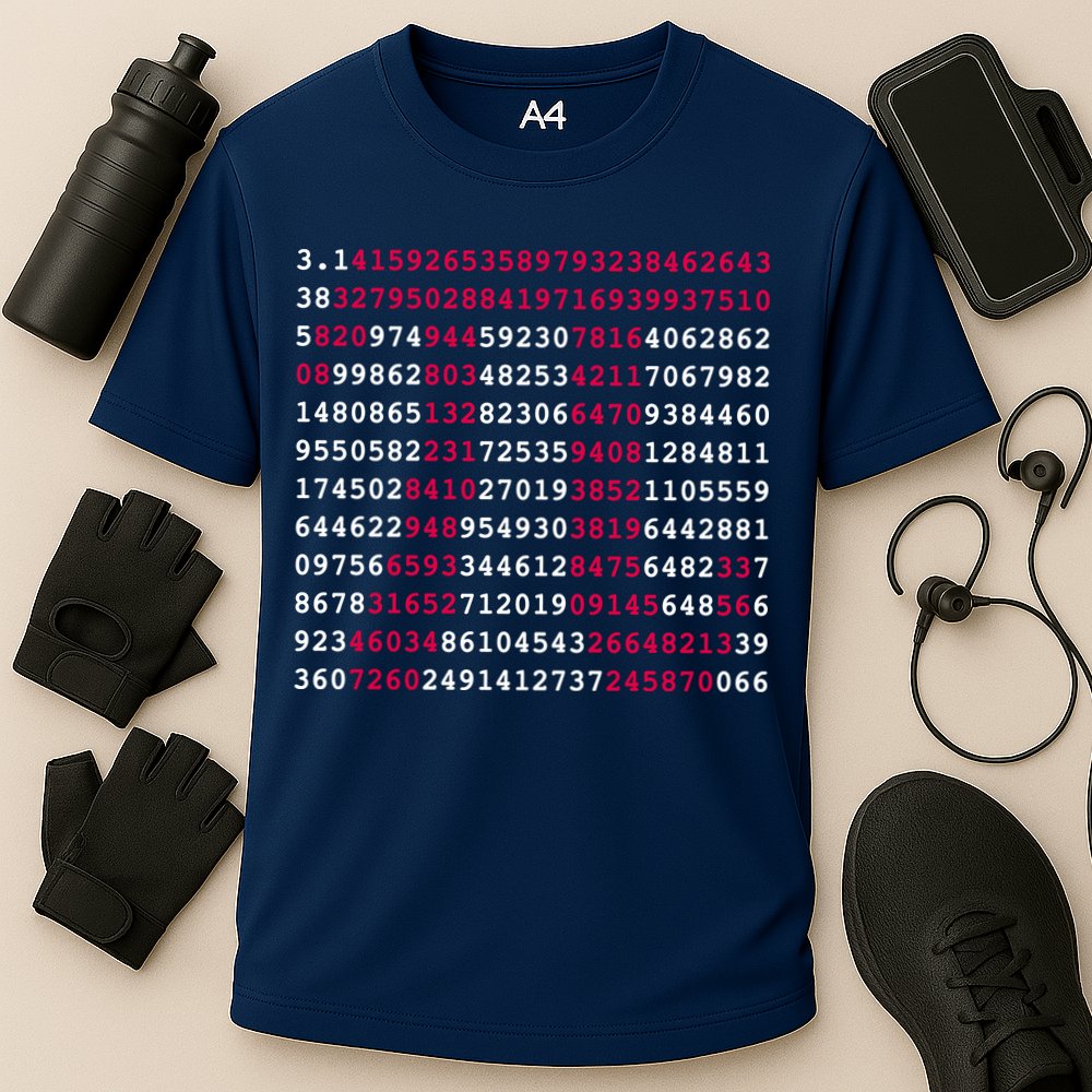 Pi Day Sign Numbers 3.14 Performance Shirt