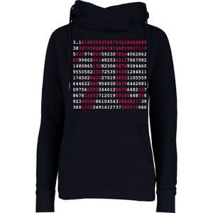 Pi Day Sign Numbers 3.14 Womens Funnel Neck Pullover Hood