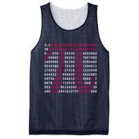 Pi Day Sign Numbers 3.14 Mesh Reversible Basketball Jersey Tank